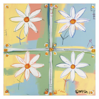 Four Daisies by Brian Nash Pricing Limited Edition Print image