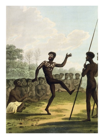 The Dance, Aborigines From New South Wales Engraved By Matthew Dubourg by John Heaviside Clark Pricing Limited Edition Print image