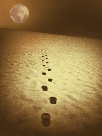 Footprints Across The Sands Of Time Toward Africa by Ilona Wellmann Pricing Limited Edition Print image