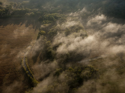 Fog Over The Paint Rock River Valley, Alabama by Stephen Alvarez Pricing Limited Edition Print image