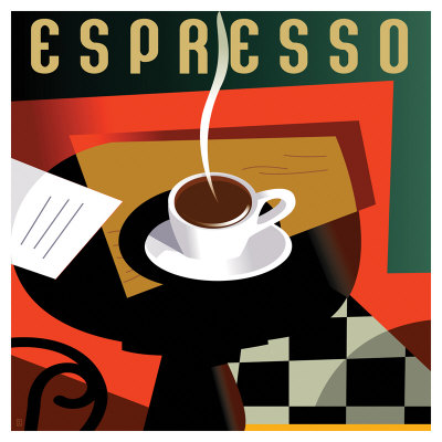 Cubist Espresso I by Eli Adams Pricing Limited Edition Print image