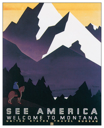See America, Welcome To Montana by Martin Weitzman Pricing Limited Edition Print image