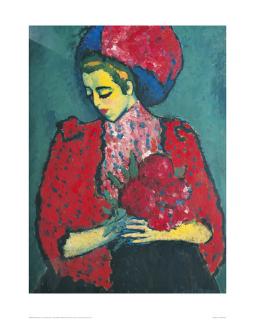 Girl With Peonies by Alexej Von Jawlensky Pricing Limited Edition Print image