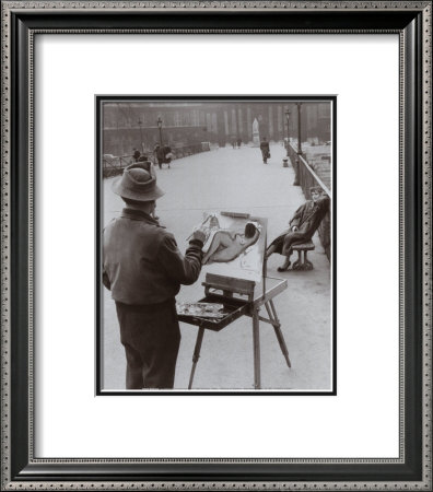 Le Peintre Du Pont Des Arts, C.1953 by Robert Doisneau Pricing Limited Edition Print image