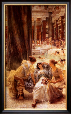 The Baths Of Caracalla, 1899 by Sir Lawrence Alma-Tadema Pricing Limited Edition Print image