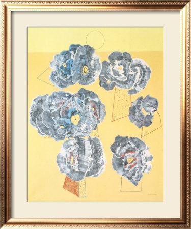 Fleurs Sur Fond Jaune by Max Ernst Pricing Limited Edition Print image