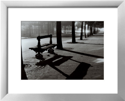 Le Banc, Boulevard Pasteur, Paris, 1927 by Rene Jacques Pricing Limited Edition Print image