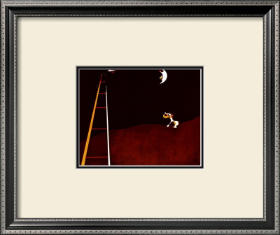 Dog Barking At The Moon by Joan Miro Pricing Limited Edition Print image