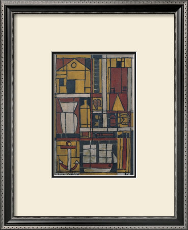 Construction In Red And Ochre, C.1931 by Joaquin Torres-Garcia Pricing Limited Edition Print image