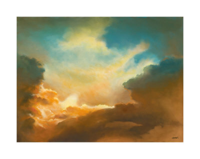 Orange Blue Clouds by Patrick Howe Pricing Limited Edition Print image