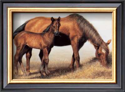 Mare And Foal by V. I. Thurmond Pricing Limited Edition Print image