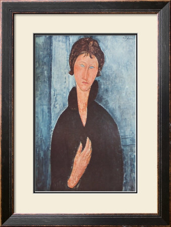 Girl With Blue Eyes by Amedeo Modigliani Pricing Limited Edition Print image