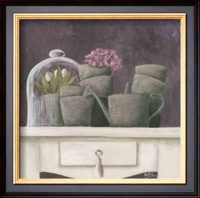 Tulipes Et Fond Violet by Veronique Didier-Laurent Pricing Limited Edition Print image