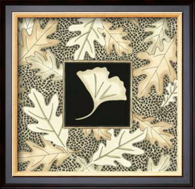 Neutral Ginkgo With Oak Medley by Nancy Slocum Pricing Limited Edition Print image