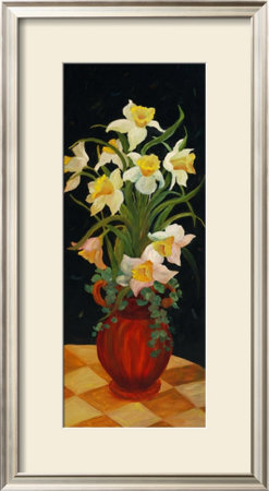 Daffodils At Dark by Leila Platt Pricing Limited Edition Print image