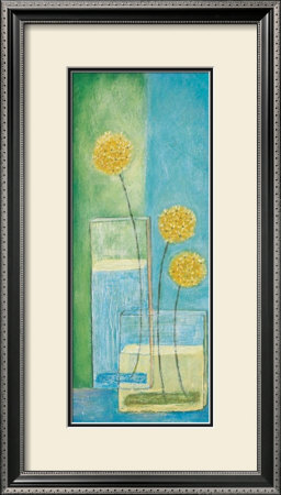 Blooms On Blue I by Jennifer Carson Pricing Limited Edition Print image