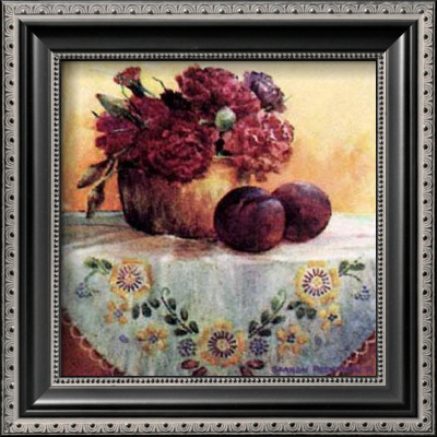 Carnations And Plums by Sharon Pedersen Pricing Limited Edition Print image
