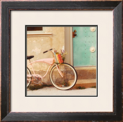 Vintage Pink Bike by Mandy Lynne Pricing Limited Edition Print image