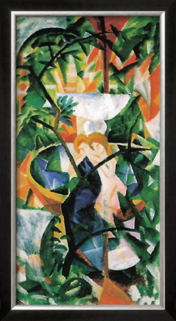 Madchen Vor Dem Spring, 1913 by Auguste Macke Pricing Limited Edition Print image