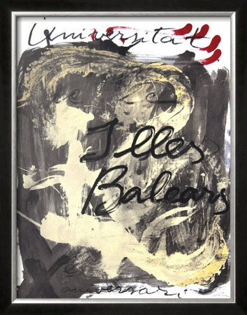 Universitat De Les Illes Balears 1988 by Antoni Tapies Pricing Limited Edition Print image