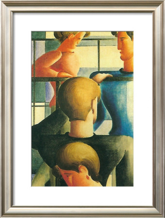 Gruppe Am Gelandernr, 1931 by Oskar Schlemmer Pricing Limited Edition Print image