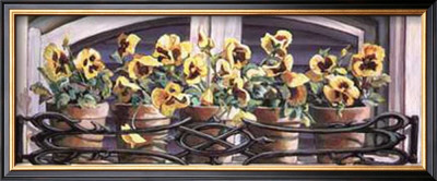 Yellow Pansies by Mark Lee Goldberg Pricing Limited Edition Print image