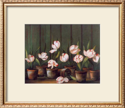 Tulipes Blanches by Fabrice De Villeneuve Pricing Limited Edition Print image