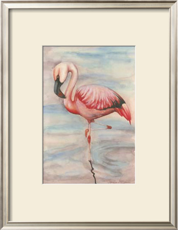 Pink Flamingo Ii by Jennifer Goldberger Pricing Limited Edition Print image