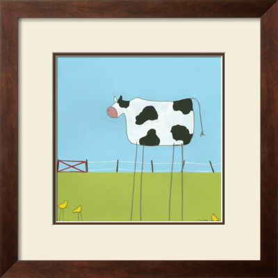 Stick-Leg Cow Ii by Erica J. Vess Pricing Limited Edition Print image