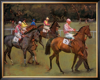 At The Races (Going Out At Kempton) by Sir Alfred Munnings Pricing Limited Edition Print image