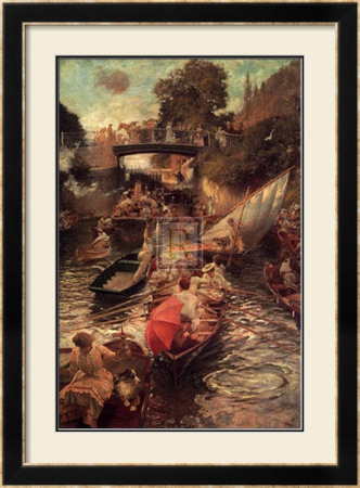 Boulter's Lock: Sunday Afternoon by Edward John Gregory Pricing Limited Edition Print image