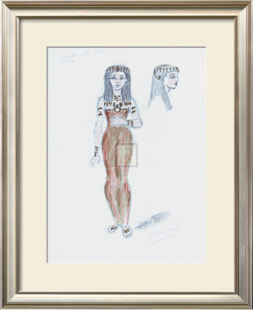 Designs For Cleopatra L by Oliver Messel Pricing Limited Edition Print image
