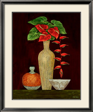 Red Anthuriums by Misa Eva Pricing Limited Edition Print image
