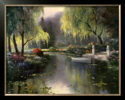 Willow Park Lake by T. C. Chiu Pricing Limited Edition Print image