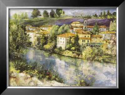 Village On The Arno by Dennis Carney Pricing Limited Edition Print image