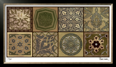 Moroccan Tiles - Gold by Paula Scaletta Pricing Limited Edition Print image