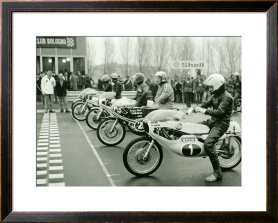 Gp 50Cc 125Cc Motorcycle Race by Giovanni Perrone Pricing Limited Edition Print image