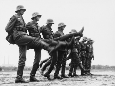 German Army Learning The Goose-Step In Preparation For Parades by Robert Hunt Pricing Limited Edition Print image