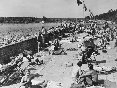 Nazi Holiday Resort In Freibad Wannsee, Germany In 1937 by Robert Hunt Pricing Limited Edition Print image