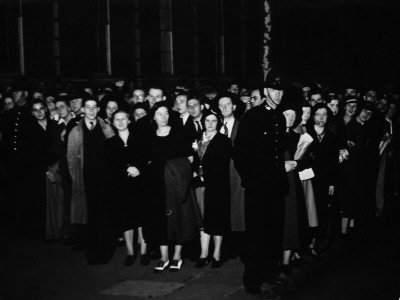 Crowds In Whitehall To Get A Glimpse Of Personalities Considering A Cancelation Of Hitler's Speech by John Phillips Pricing Limited Edition Print image