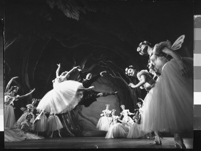 Toni Lander And Royes Fernancez; American Ballet Production La Sylphide, New York State Theater by Gjon Mili Pricing Limited Edition Print image