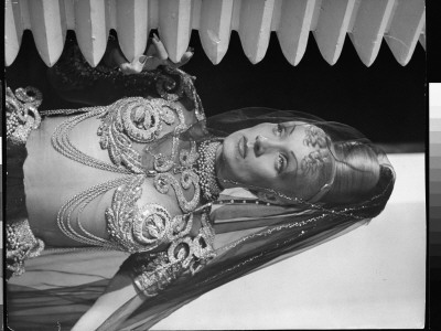 Actress Marlene Dietrich Dressed For Her Role As Queen Of Baghdad Dancers For The Movie Kismet by Peter Stackpole Pricing Limited Edition Print image