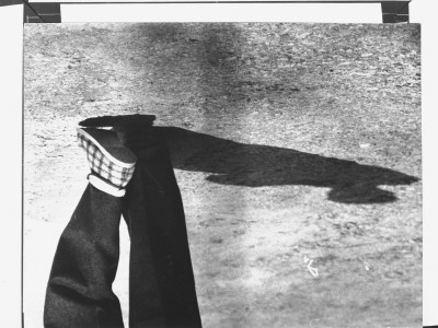 Feet Of Nazi War Criminal Adolf Eichmann As He Paces In Exercise Yard At Djalameh Jail by Gjon Mili Pricing Limited Edition Print image