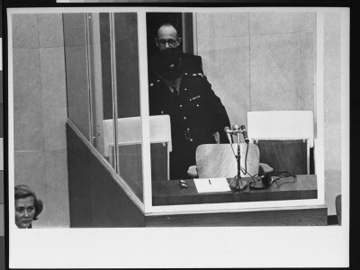 Nazi War Criminal Adolf Eichmann On Trial For The Atrocities He Committed During Wwii by Gjon Mili Pricing Limited Edition Print image