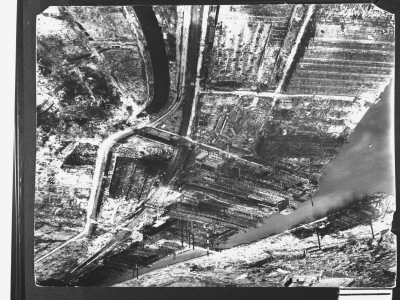 Twisted Steel Ruins Of The Great Mitsubishi Steel Plant That Produced Munitions by George Silk Pricing Limited Edition Print image