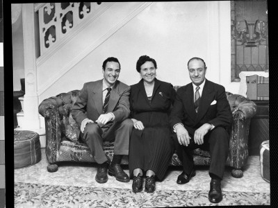 Spanish Dancer Jose Greco With His Parents At Their Home, by Gjon Mili Pricing Limited Edition Print image