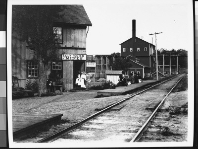 People Hanging Around Outside Railroad Station by Wallace G. Levison Pricing Limited Edition Print image