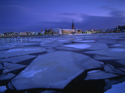 Ice-Floes Near Riddarholmen, Stockholm by Anders Ekholm Pricing Limited Edition Print image