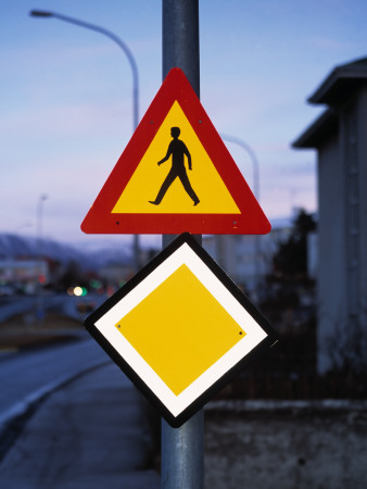 Traffic Signs, Iceland by Fridrik Orn Hjaltested Pricing Limited Edition Print image