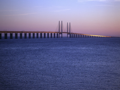 Oresund Bridge, Sweden by Jan Rietz Pricing Limited Edition Print image